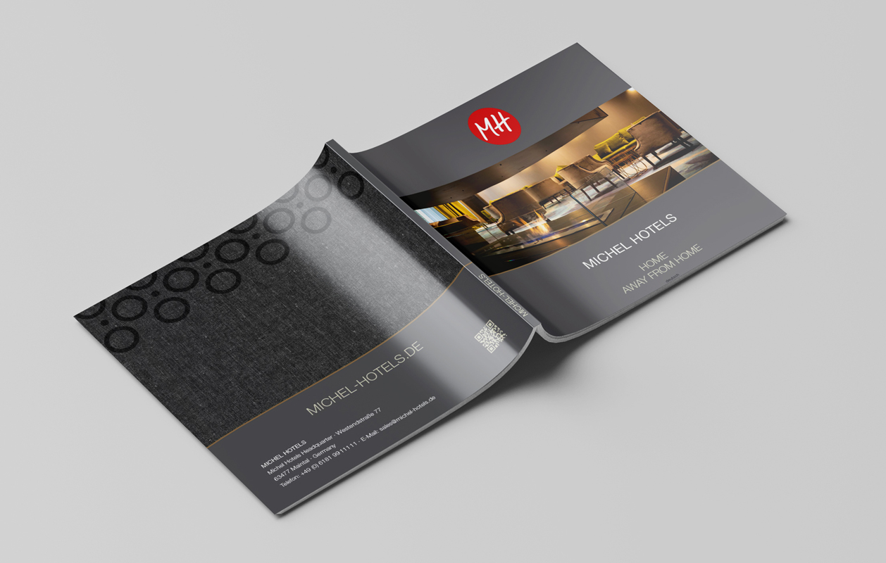 Michel Hotels Gesamtbroschuere Michel Hotels Gesamtbroschuere, Ansicht des Umschlags