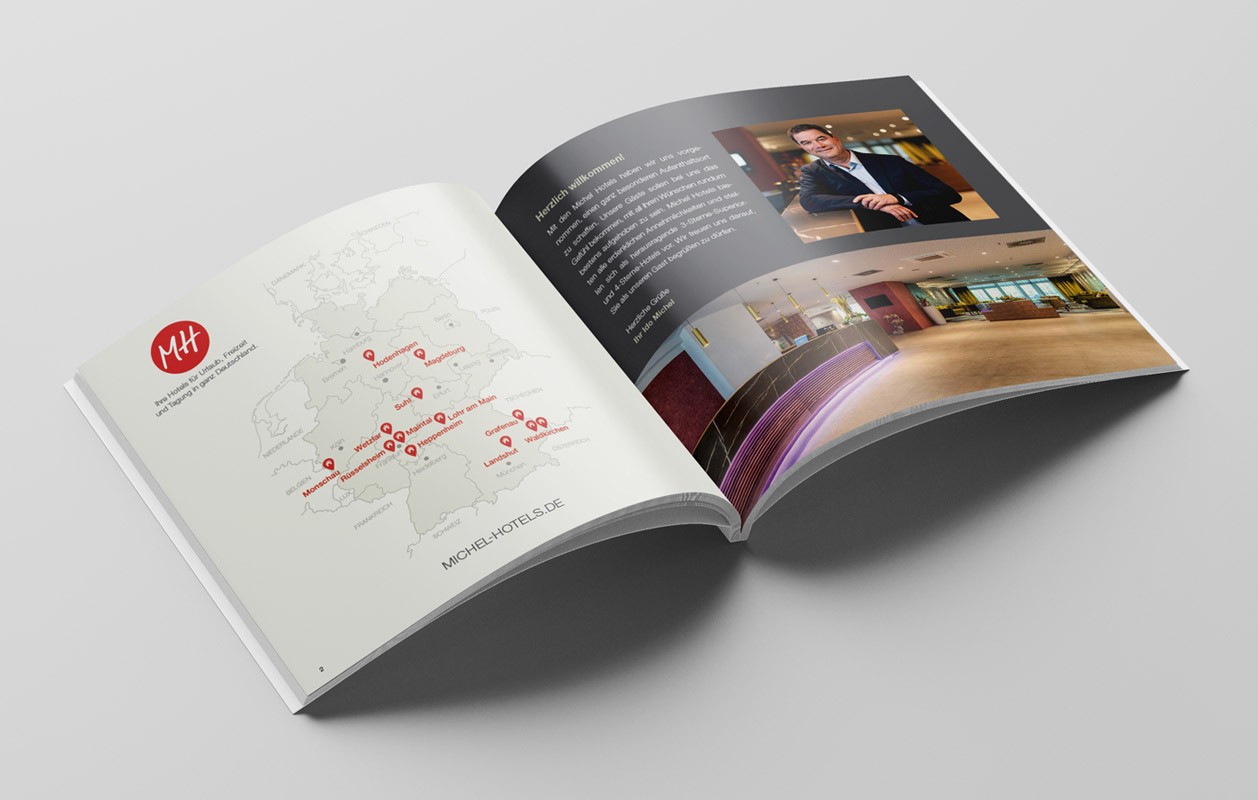 Michel Hotels Gesamtbroschuere Michel Hotels Gesamtbroschuere, Innenseite zur Ansicht